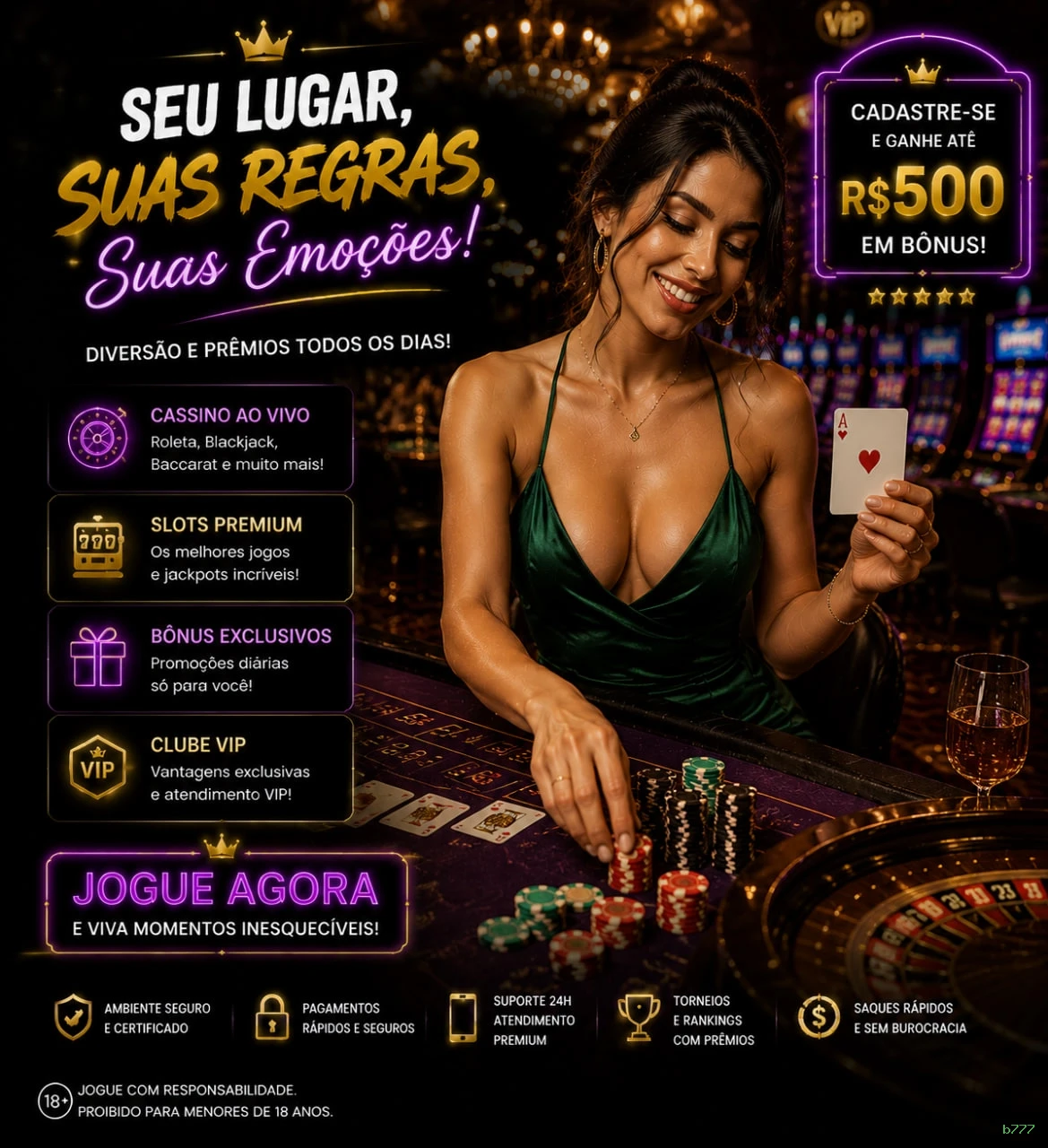 Configurações úteis dentro do app b777